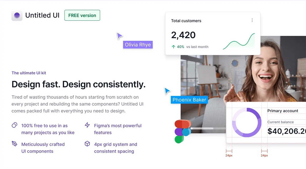 Untitled Ui Figma Ui Kit And Design System Freebiesbug