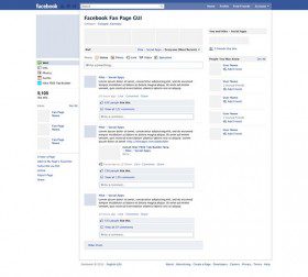 Facebook page PSD freebie