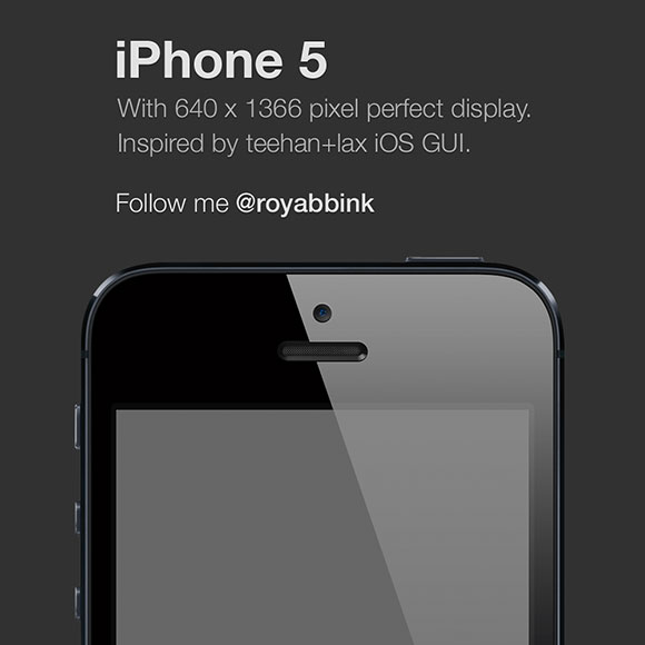 white iphone 5 psd