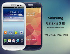 Samsung galaxy 3 mockup free PSD