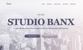 Banx agency psd website template