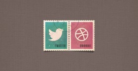 Social stamps free PSD