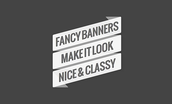 Fancy banners CSS