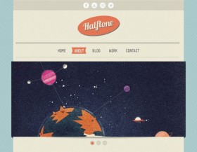 Halftone HTML template