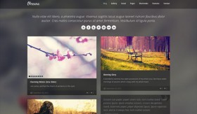 Obscura free PSD website
