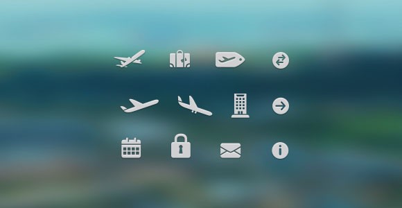 Free PSD travel icons