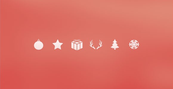 Christmas icons PSD