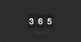 Flip days countdown PSD