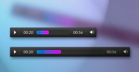 Responsive css audio player