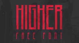 Higher free font