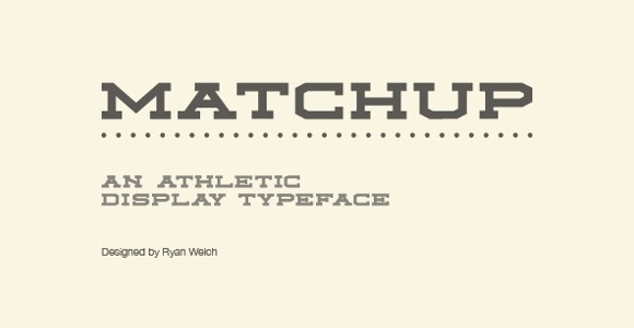 Matchup free font