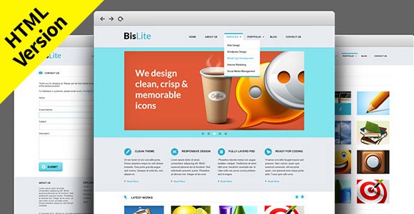 BisLite: Free HTML Website Templates