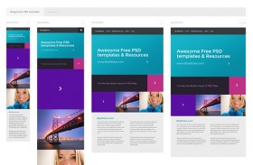 Free PSD responsive template