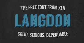 Langdon free font
