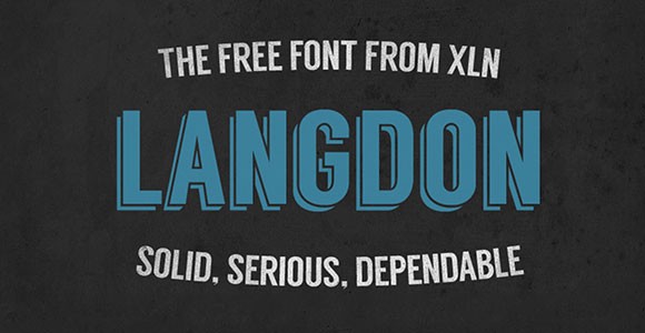 Langdon free font