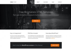 Nina - Free HTML minimal template