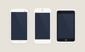 Free PSD smartphones mockups