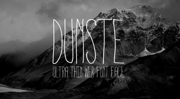Dunste - Thin free Webfont