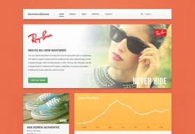 Ecommerce elements PSD