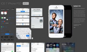 iOS7 ui pack psd