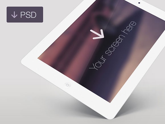 ipad psd landscape