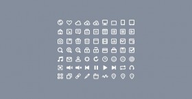 63 mini icons PSD