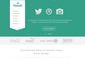 Pinwall - Modern Website Template