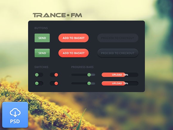 Web elements - Trance FM
