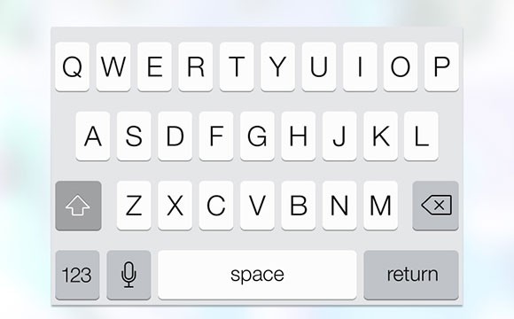 iOS7 keyboard PSD