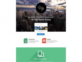 Single page website template