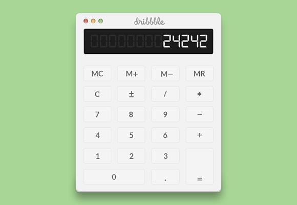 Simple calculator PSD