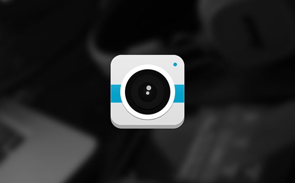 Flat-style camera icon