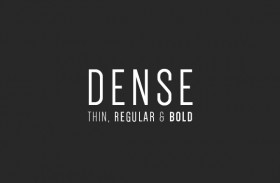 Dense free font