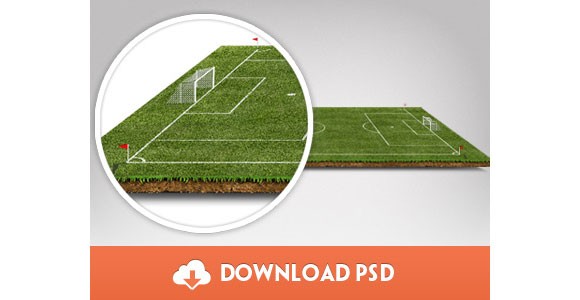 Football Pitch PSD