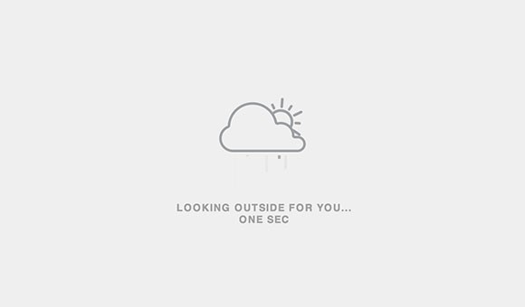 Weather loading animation