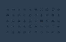 50 random PSD glyphs