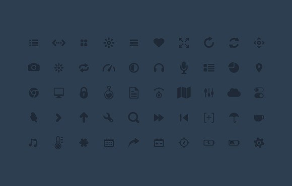 50 random PSD glyphs