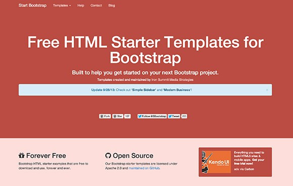 Start Bootstrap - BS3 starter templates