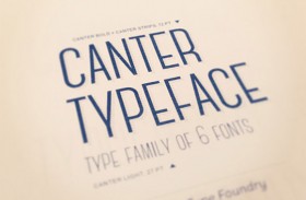 Canter free font