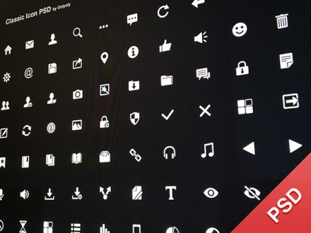 Classic Icon PSD - Freebiesbug