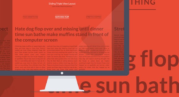 Sliding horizontal layout with CSS3