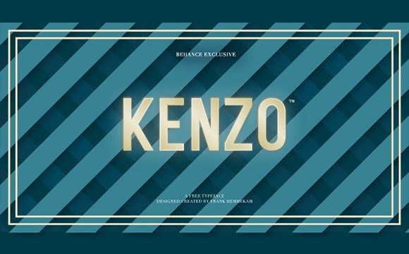 Kenzo free font