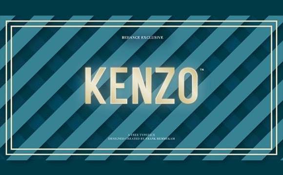 Kenzo 72 2024 old town font