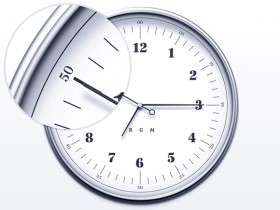Simple and elegant clock PSD