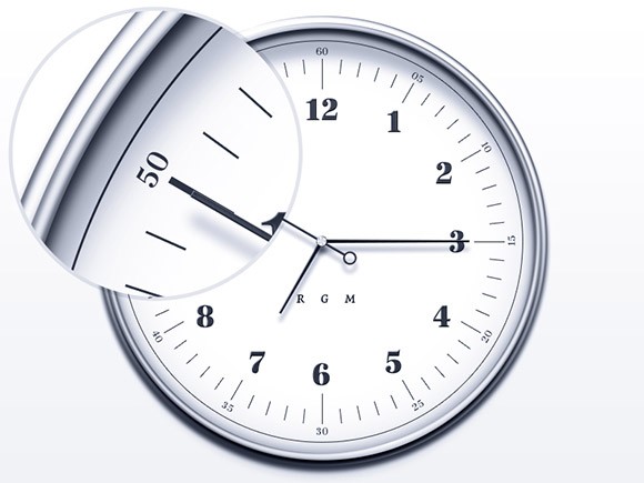 Simple and elegant clock PSD