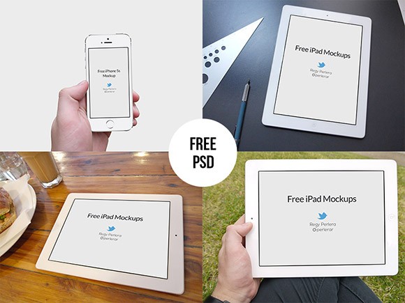 iPad & iPhone5s mockups set