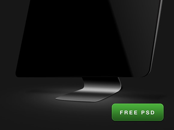 Free PSD monitor mockup