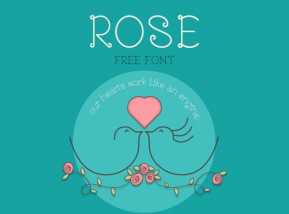 Rose free font