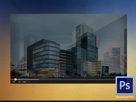 Youtube video player PSD