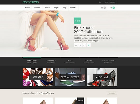 eCommerce PSD template